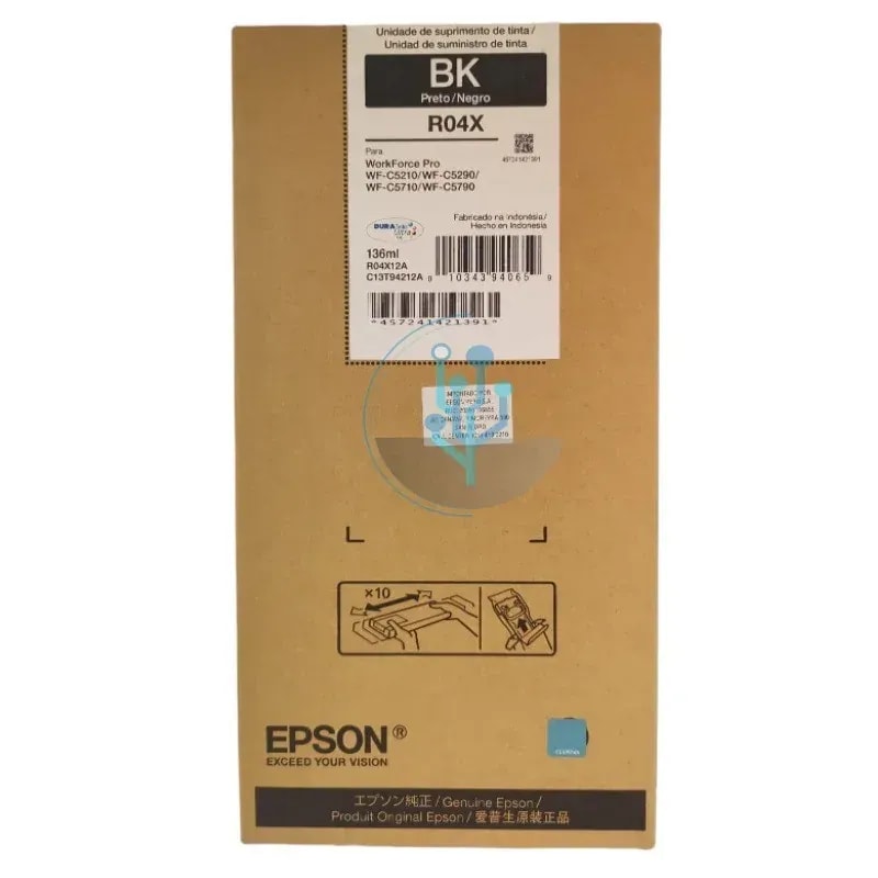 Tinta Epson R04X Negro WFC5710 / 5790 10000 PAG T942120-AL