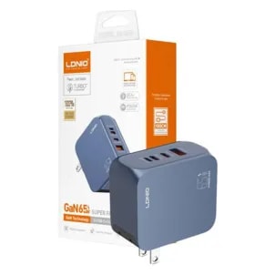 Cargador LDNIO Q7 GAN 65W + Cable USB-C a Lightning