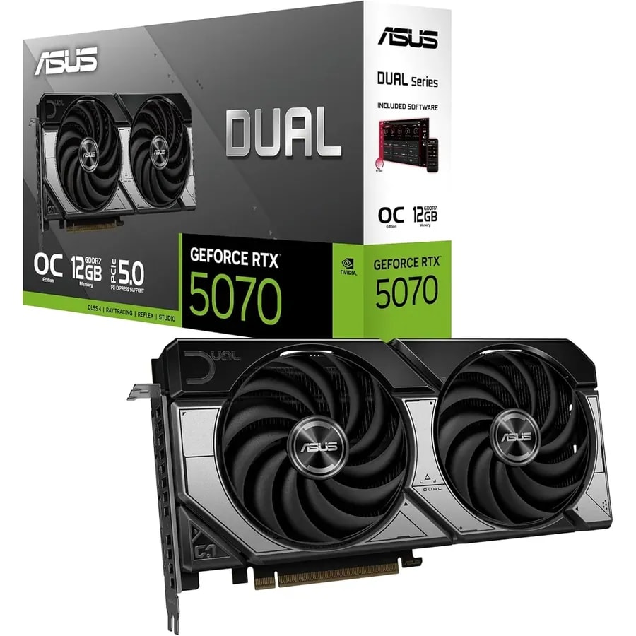 Tarjeta De Video ASUS Geforce RTX 5070 OC Edition 12GB GDDR7 Pci-e 5.0 90YV0M17-M0AA00
