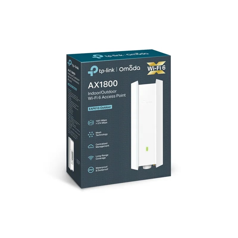 Access Point TP-Link EAP610-OUTDOOR AX1800 / WIFI6 / Alimentacion POE / IP67