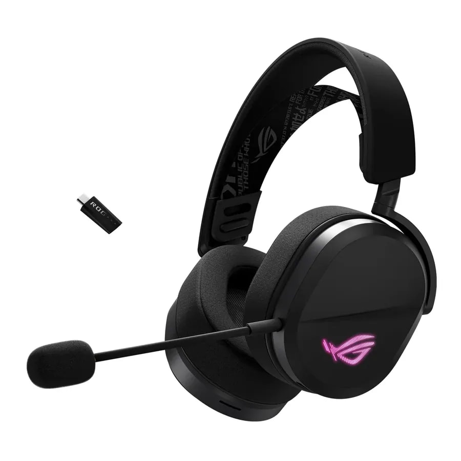 Headsets ASUS ROG Pelta Gaming 2.4GHZ 20HZ-20KHZ Wireless Usb-c Black