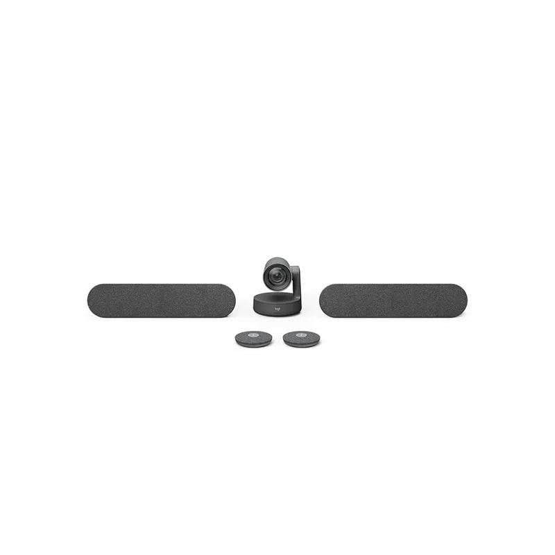 Cámara Logitech Rally Plus USB / 90 Grados / Zoom HD 15X / Ultra HD 4K / 2 Altavoces / Bases Mic. /
