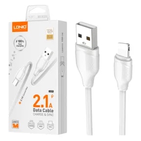 Cable LDNIO LS371 1M 12W 2.1A USB a Lightning
