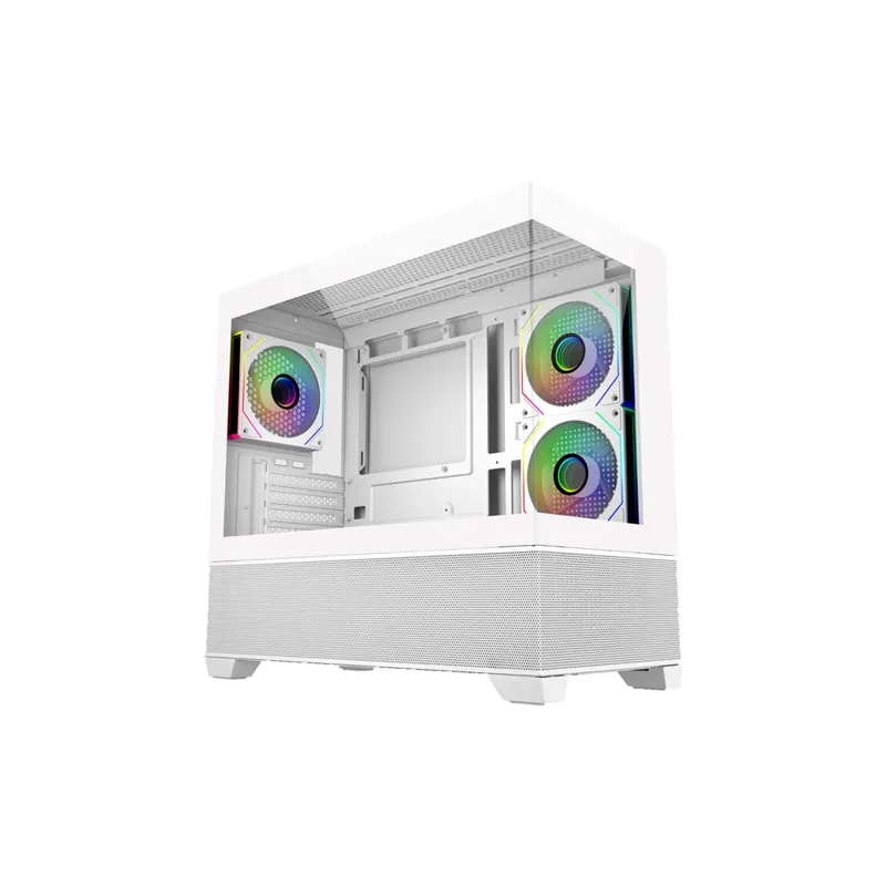 Case Cooler Master Mini Tower Elite 490 White 1X120MM ARGB 2X120MM Side Mount
