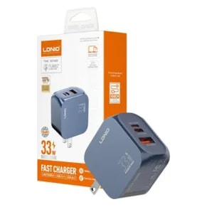 Cargador LDNIO Q5 GAN 33W + Cable USB-C a Lightning