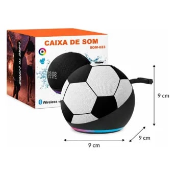 Parlante Futbol Reloj LED Tipo Alexa