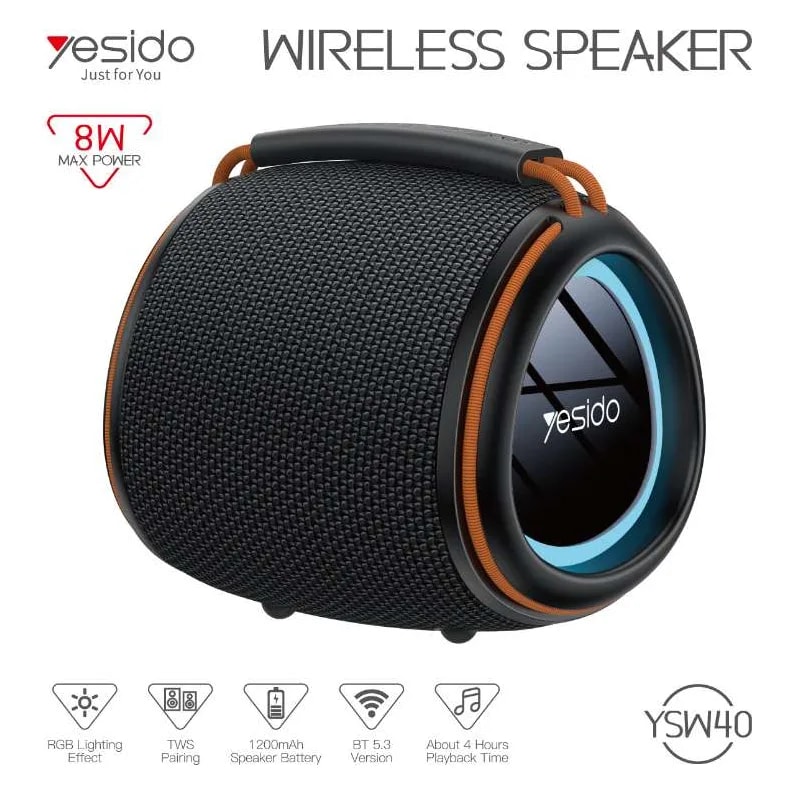 Parlante Bluetooth Yesido YSW40 8W