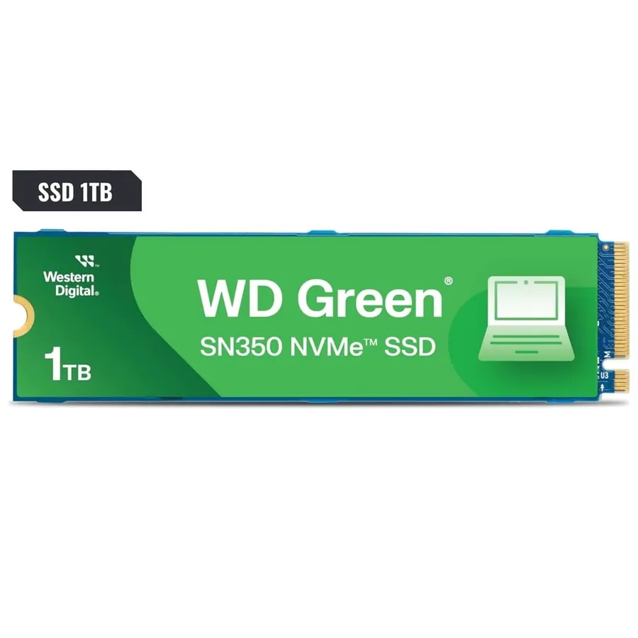 Disco Western Digital SSD Interno M.2 1TB Green SN350 NVME 3.0X4 WDS100T2G0C