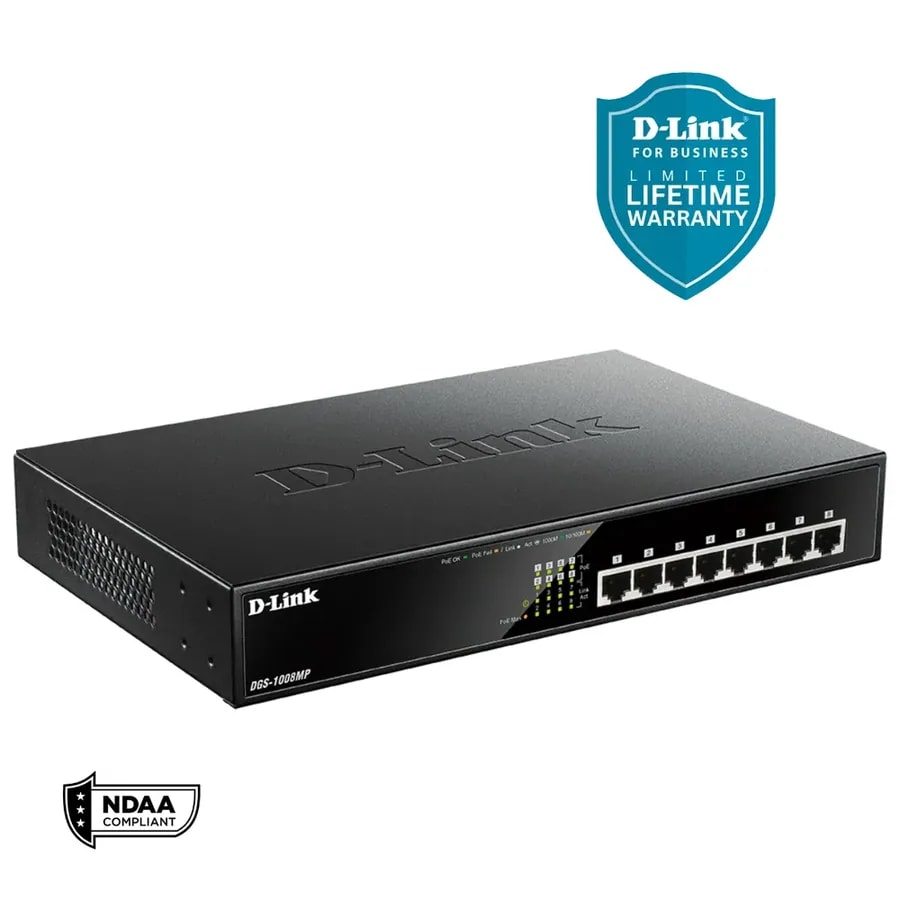Switches / 8 Puertos Gigabit Unmanaged Switch With 8 POE Ports 140W