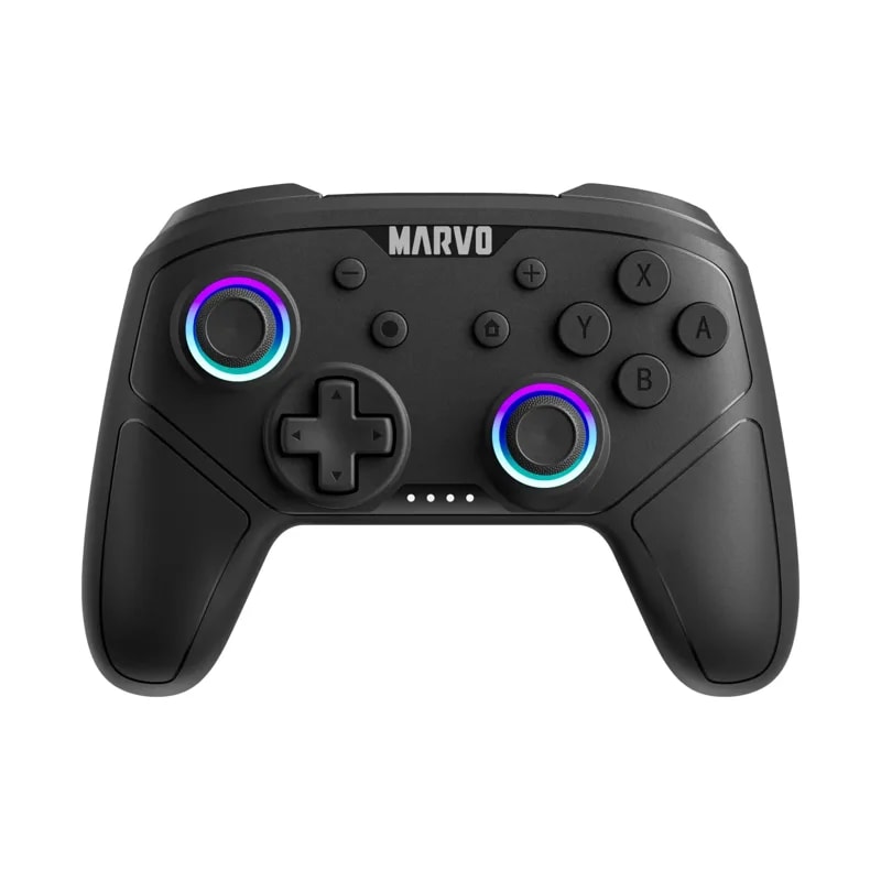 Gamepad Marvo GT-80 BT RGB En Joysticks Vibracion Dual, Bat. 800MAH N-switch, Pc, Android, iOS PS3/4