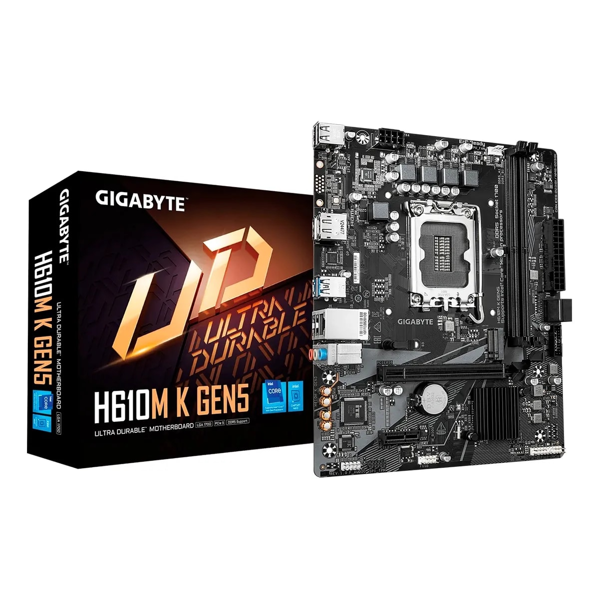 Mainboard Gigabyte H610M-K GEN5 14th LGA1700 2DDR5 HDMI DP M.2 6USB2.0 4USB3.2 PCIe5.0 mATX