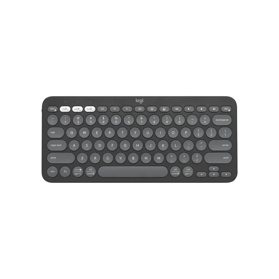Teclado Logitech Pebble Keys 2 K380S / Bluetooht / Hasta 3 Dipstvos / Spanish Layout / Negro