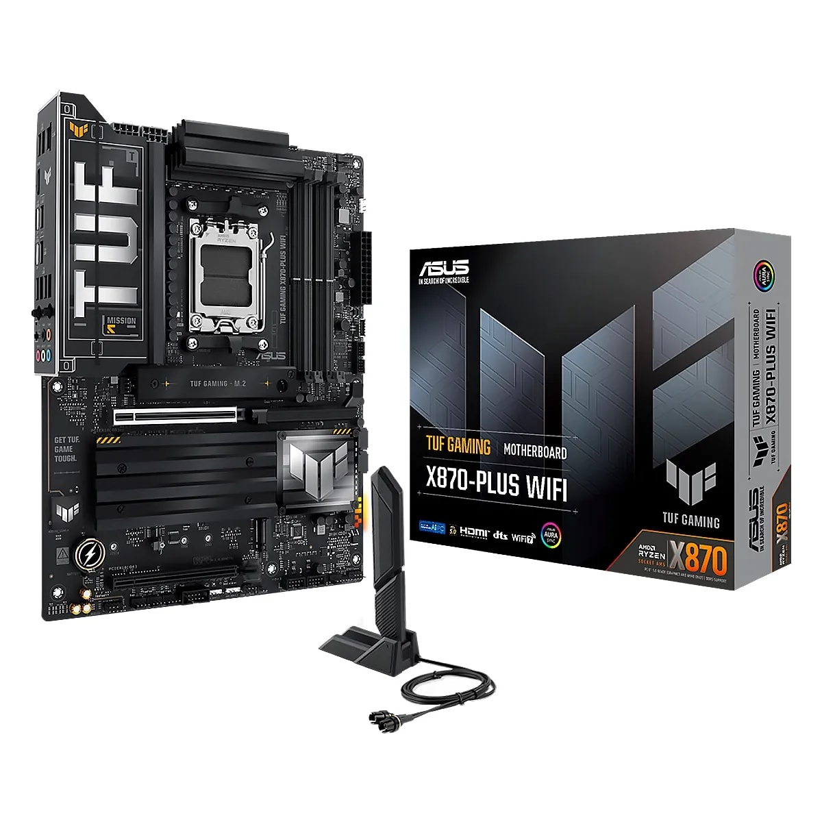 Mainboard ASUS TUF Gaming X870-Plus WIFI AMD AM5 4DDR5 WIFI HDMI 2USB4 4M.2 10USB PCIe5.0-4.0 ATX