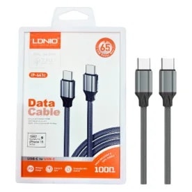 Cable LDNIO IP-LC441 1M 65W USB-C a USB-C C-C15