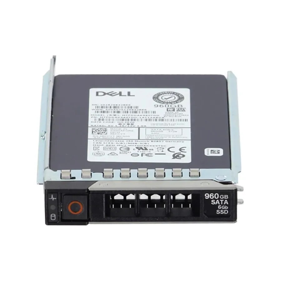 Disco Interno Dell 960GB SSD SATA Read Intensive 6GBPS 512E 2.5IN W / 3.5IN HYB Carr