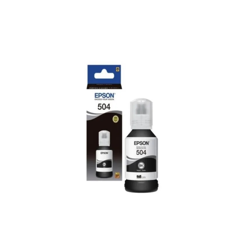 Botella Epson T504 Negro L4150 / L4160 / L6161 / L6171 / L6191 7500 PAG T504120-AL