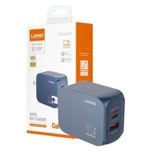 Cargador LDNIO Q6 GAN 45W + Cable USB-C a Lightning