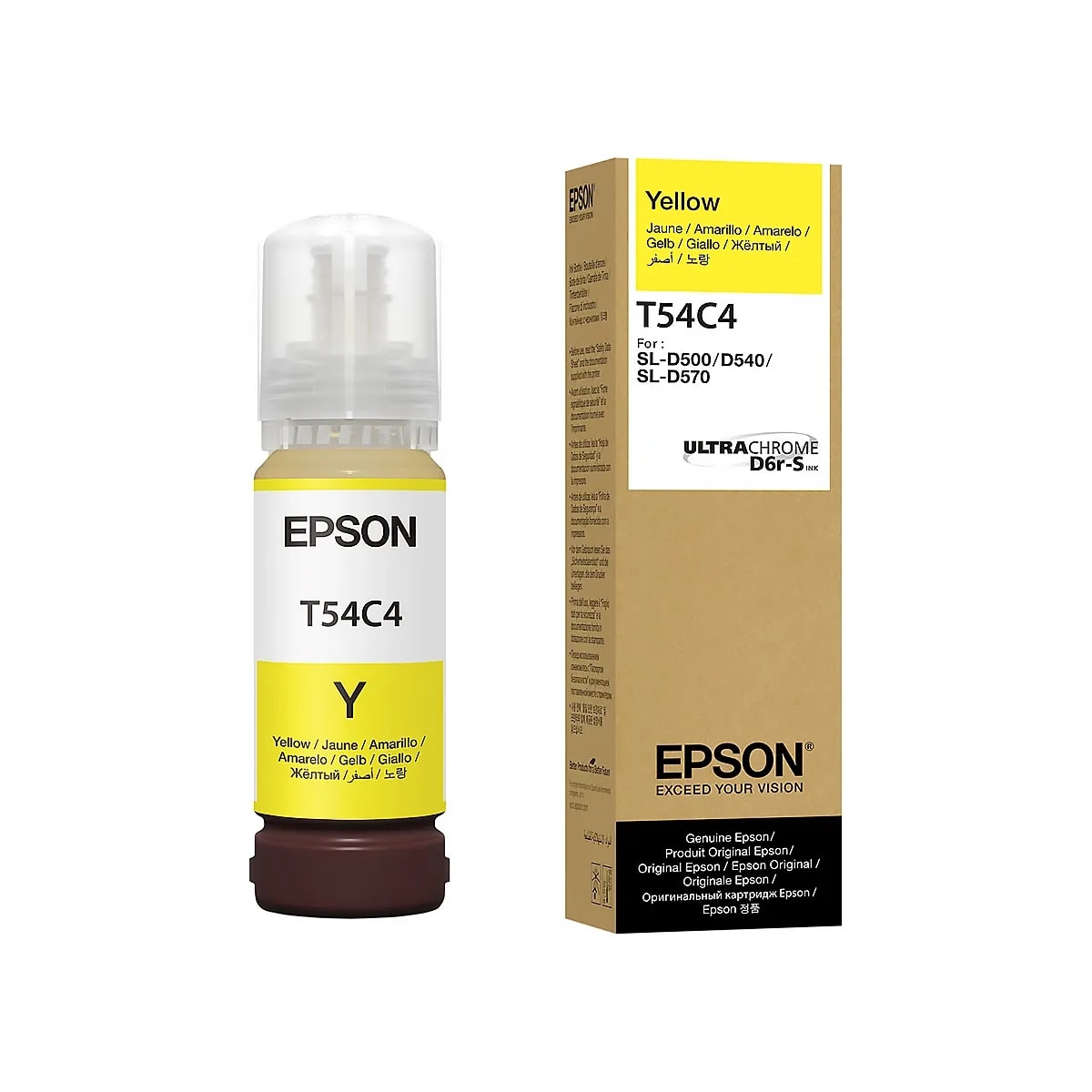 Botella Epson UltraChrome T54C Yellow SureLab D570 70mL