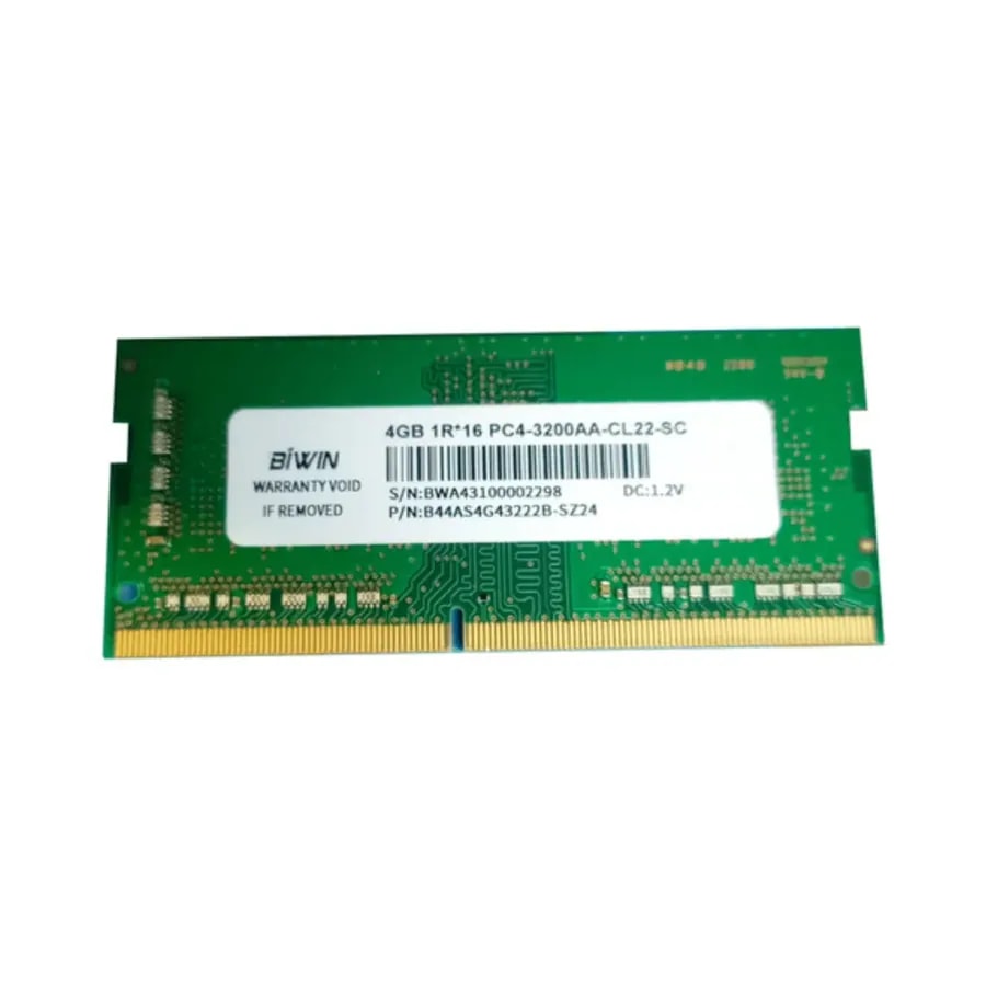 RAM Biwin Technology Sodimm 4GB DDR4 3200MHZ CL22 B44AS4G43222B-SZ24