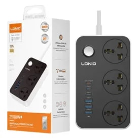 Regleta Cortapicos LDNIO SC3604C 20W 6P 3USB + 3TC +