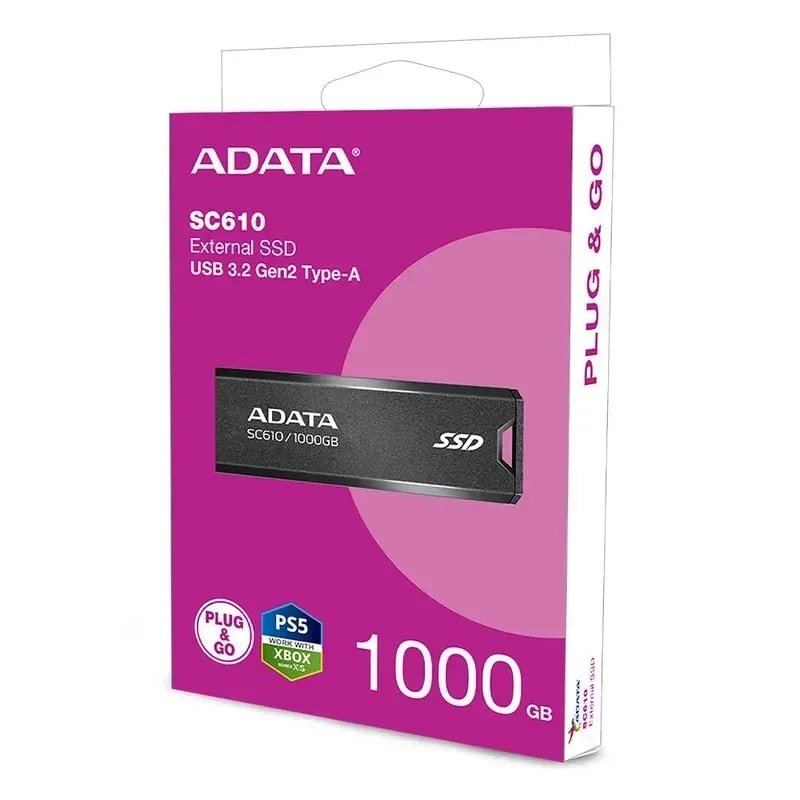 SSD adata externo SC610 1TB USB 3.2 GEN2 550/500mb