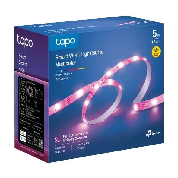 Tira LED WIFI tapo l900-5/multicolor/alexa y google / 5 metros / rgb/app tappo
