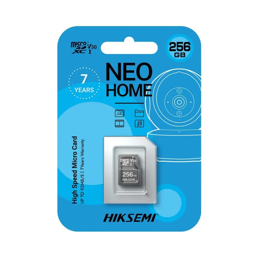 Micro sd 256GB hiksemi Neo D1 class 10 lectura 92MB/S, 55MB/S hs-tf-d1/256g