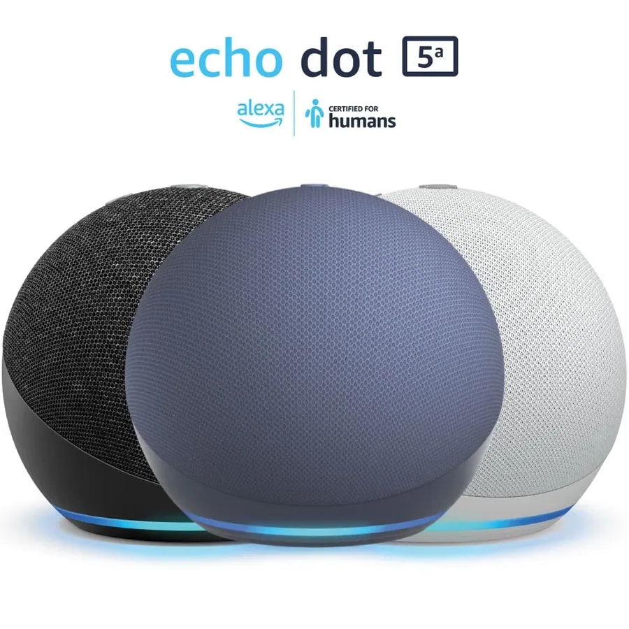 Asistente de voz Smart alexa amazon echo dot 5TA genérico sonido vibrante blanco C2N6L4