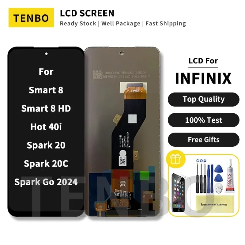 Pantalla inf Smart 8 / Smart 8 Pro / Hot 40I / Spark go 2024 / Spark 20 / Spark 20C original