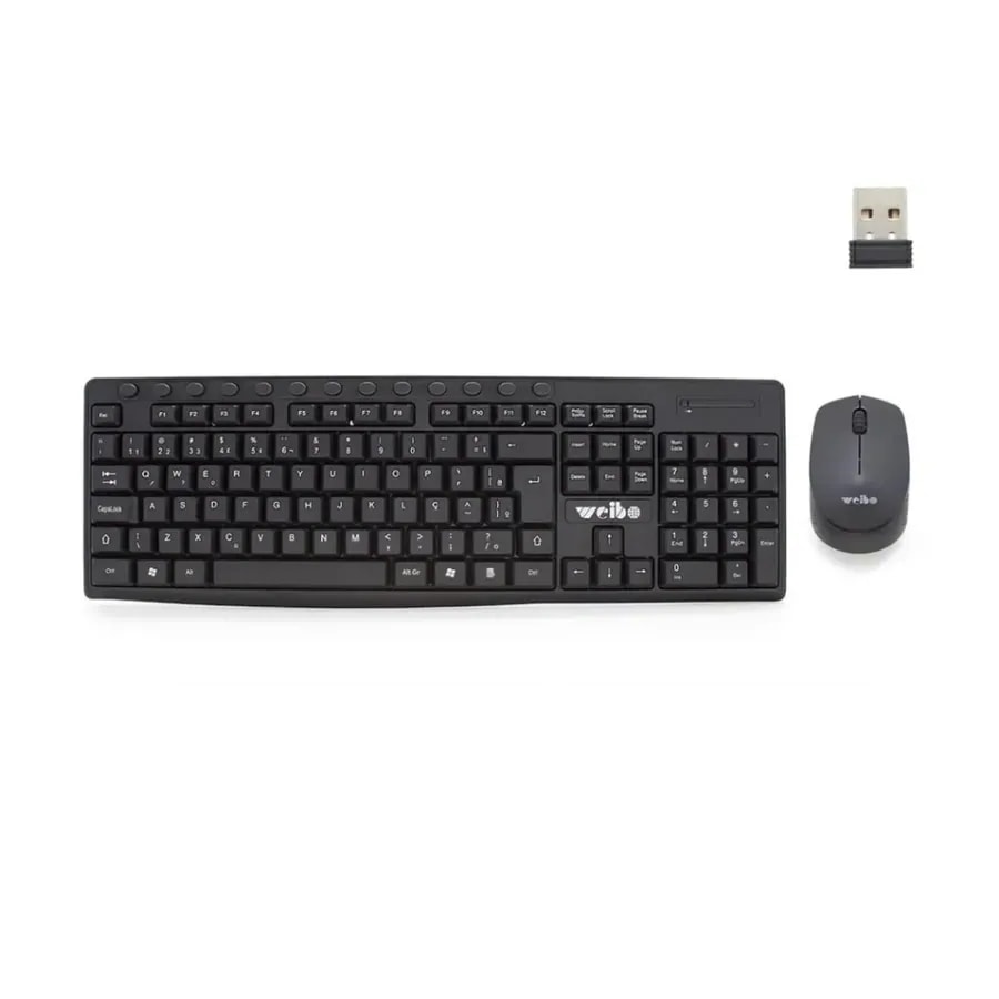 Teclado wireless weibo + teclado WB-216
