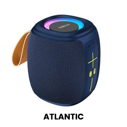 Parlante Sonicgear Sonicgo 5 Color Atlantic BT 5 4 Proteccion IPX4 Playtime 6 Horas Salida 16W Bater