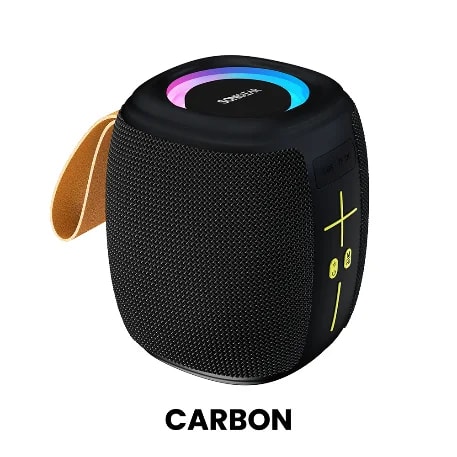 Parlante Sonicgear Sonicgo 5 Color Carbon BT 5 4 Proteccion IPX4 Playtime 6 Horas Salida 16W Batería