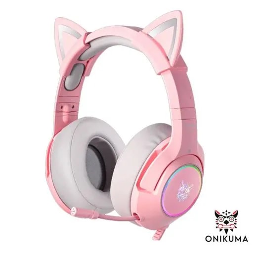AUDIFONO GAMER ONIKUMA K9 PINK