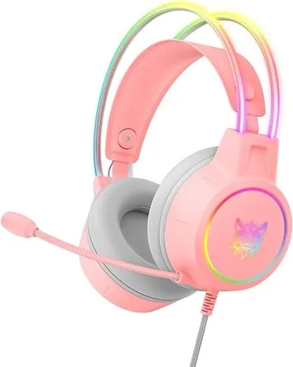 AUDIFONO GAMER ONIKUMA X15 PRO ROSA