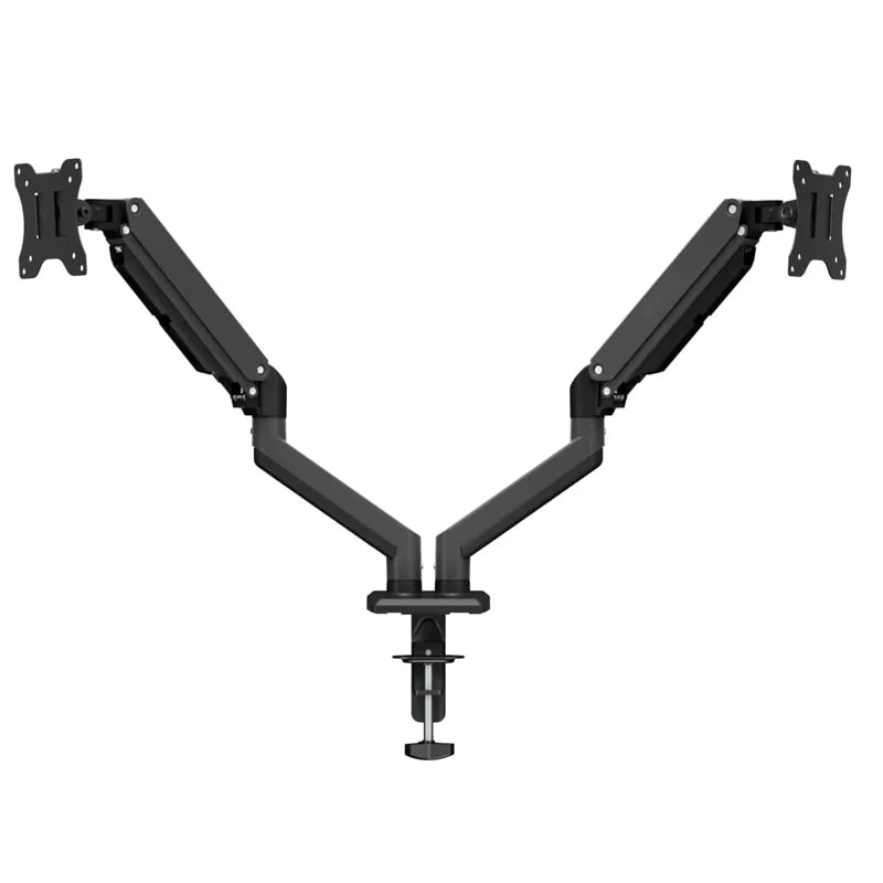 Soporte 2 Monitores Marvo HZ-22B 15" - 32" 9KG Por Brazo, Inclinacion -90°/+85°, Giro -90°