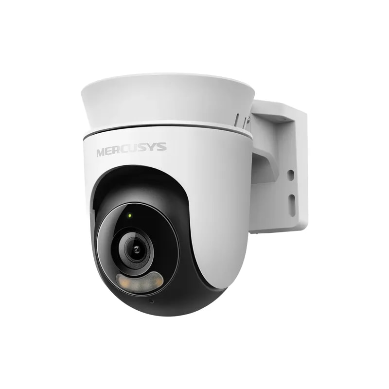 Cámara Mercusys MC510 360º 2K 3MP Audio Det. Movim/pers Color 24/7 IP65 Google/alexa Supp microSD