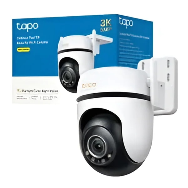 Cámara TP-Link Tapo C530WS 360° 3K 5MP Ext. IP66 Color Starlight Audio Alarm/sonido Personalizado