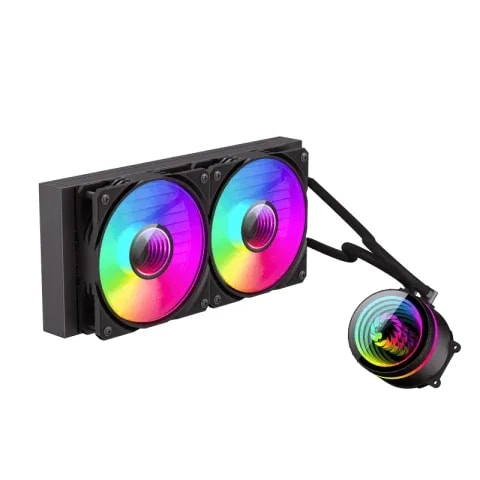 Refrigeracion Liquida GAMEMAX Iceburg 240 Infinity Fan 2*120MM ARGB Efecto Infinito Intel Lga