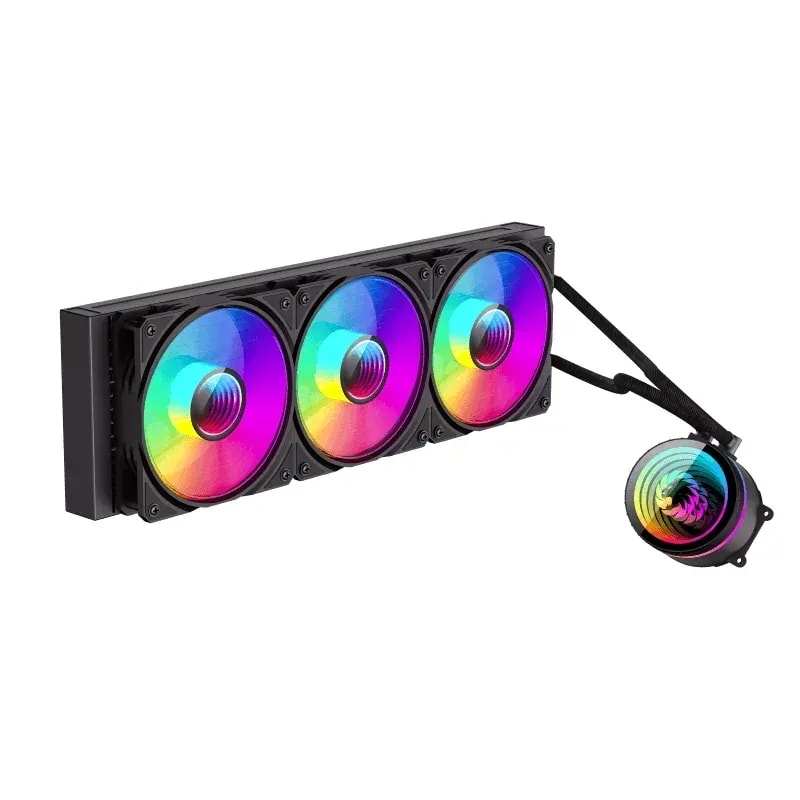 Refrigeracion Liquida GAMEMAX Iceburg 360 Infinity BK Fan 3*120MM ARGB Efecto Infinito Intel Lga