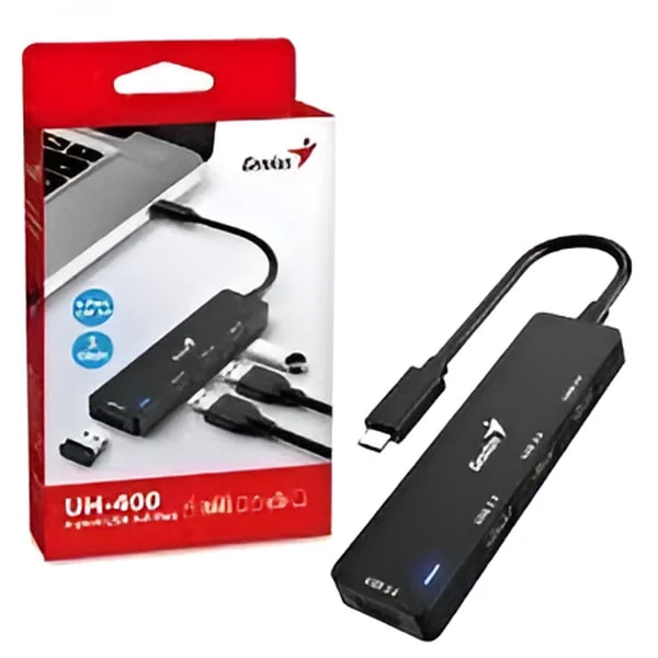 Hub Genius UH-400 Usb-c a Usb-a 3.0 * 4 5GBPS