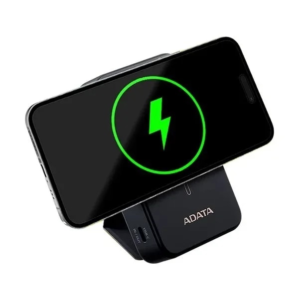 Power Bank Adata R100 Negro 10000MAH 20W Carga Inalambrica Magnetic MagSafe + Usb-a QC + Usb-c PD