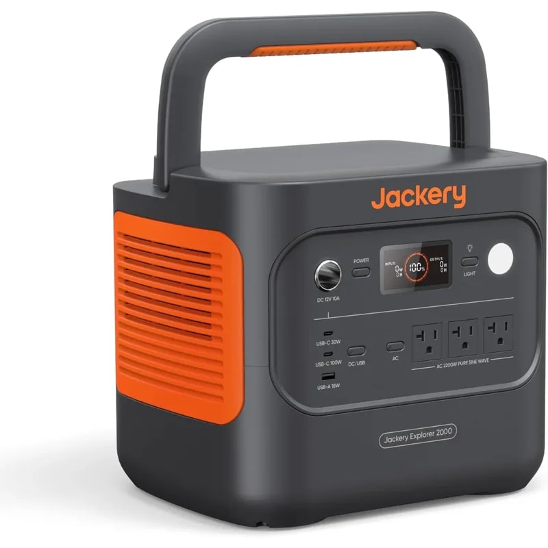 Estacion De Energia Jackery Explorer 2000 V2 Bat. LIFEPO4 2042WH Salidas 2200W (ac 110V*3,