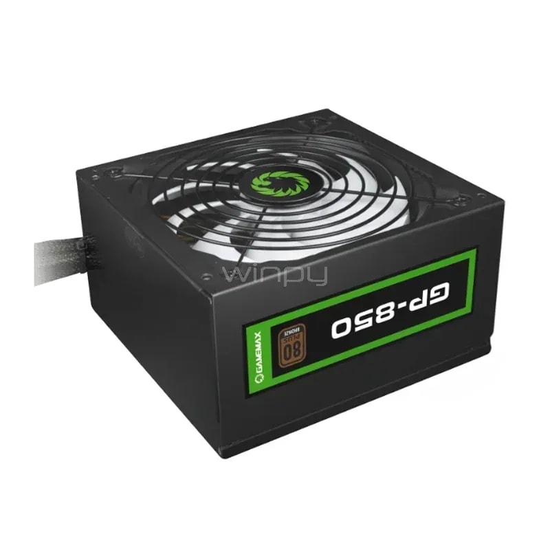 Fuente De Poder GAMEMAX 850W GP-850B BK 80 + Bronce Dc-dc Dual Fan 14 Cm 100-240V