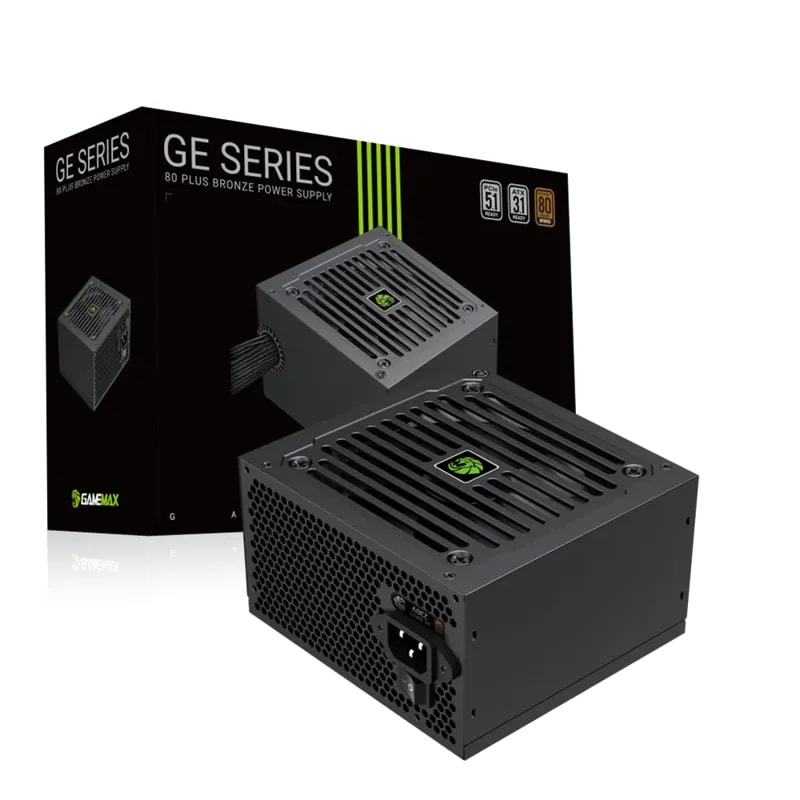 Fuente De Poder GAMEMAX 650W GE-650 BK 80+ Basic Fan 12CM 100-240V