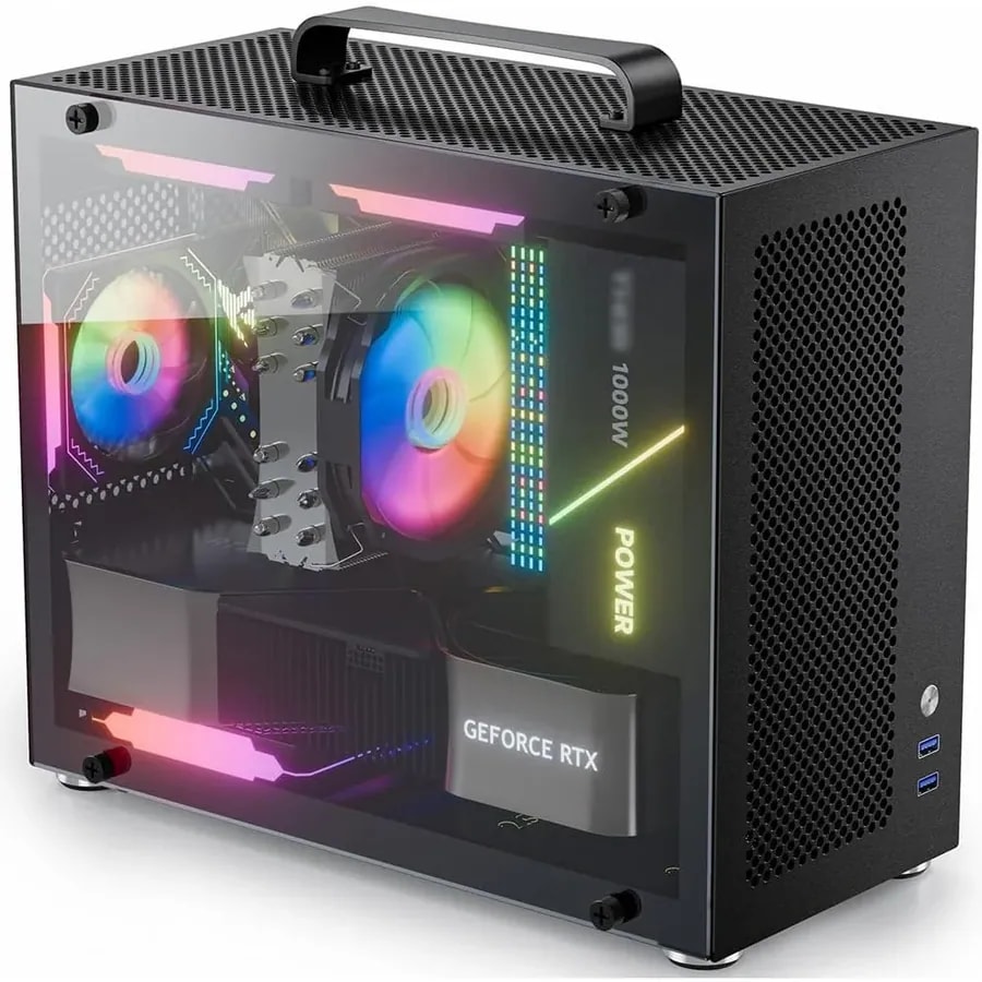 Case Gamamax Forge MB M-ATX USB-C/3.0/2.0 Fan ARGB (front 3*12CM, Post 1*12CM) Lat. Vidrio Temp, Y
