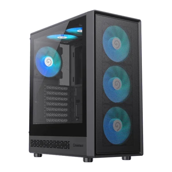 Case GAMEMAX Storm 2 Ab BK ATX USB-C/3.0/2.0 Fan ARGB (front 3*12CM, Supe. 2*12CM, Post. 1*12CM)