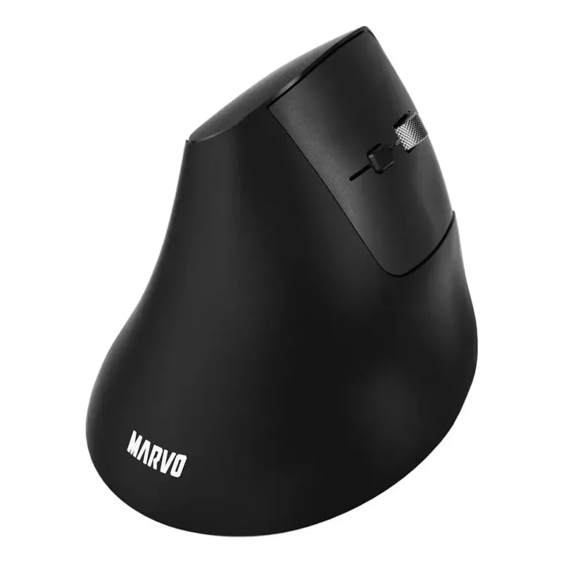 Mouse Marvo M811W BK Vertical Ergonomico 2.4G + BT 6 BOT.1600DPI Usb-c Bat. 300MAH