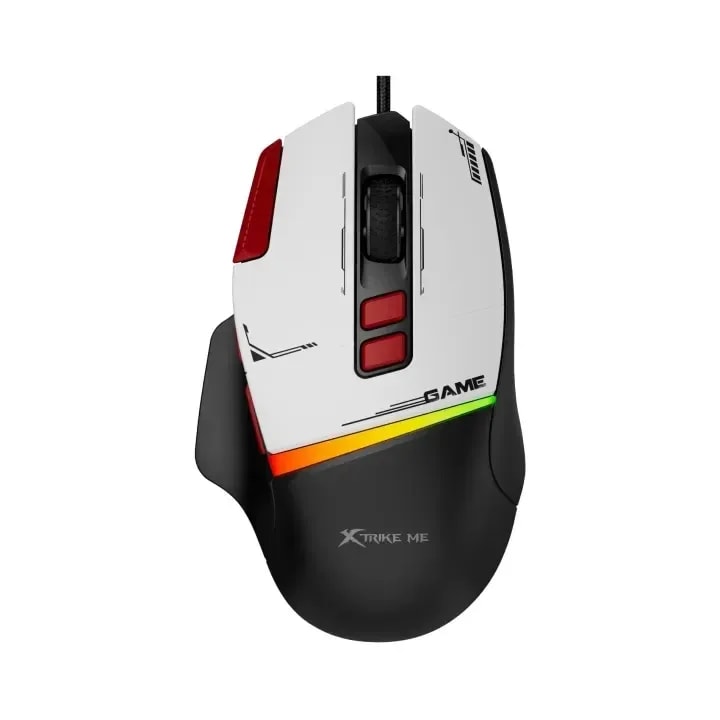 Mouse Xtrike Me GM-325 BK 8 Bot Programables 7200 Dpi RGB Multicolor USB 2,0