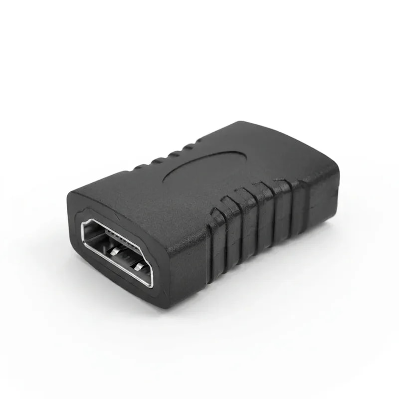 Adaptador De Union Hembra HDMI A HDMI Negro