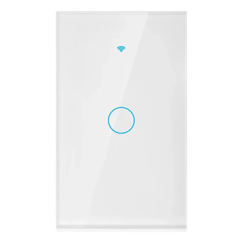 Interruptor Smart WHC05 White 1 Boton Touch App Tuya O Smart Life Compatible Google